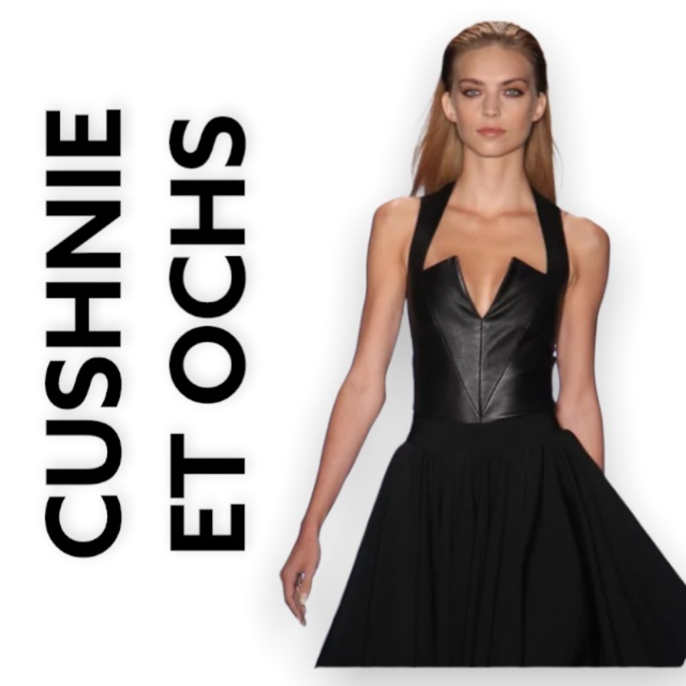 NWOT! CUSHNIE ET OCHS leather top size 6